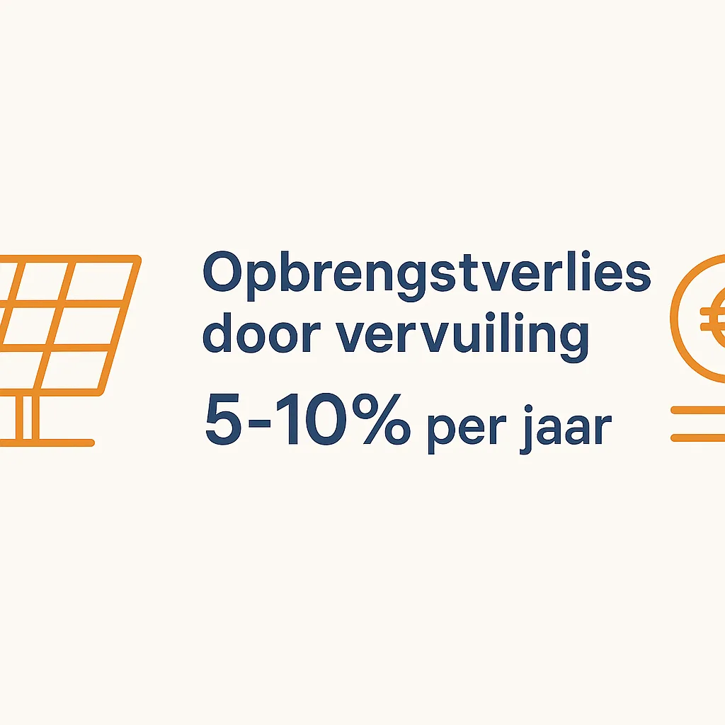 Yield loss dirty solar panels