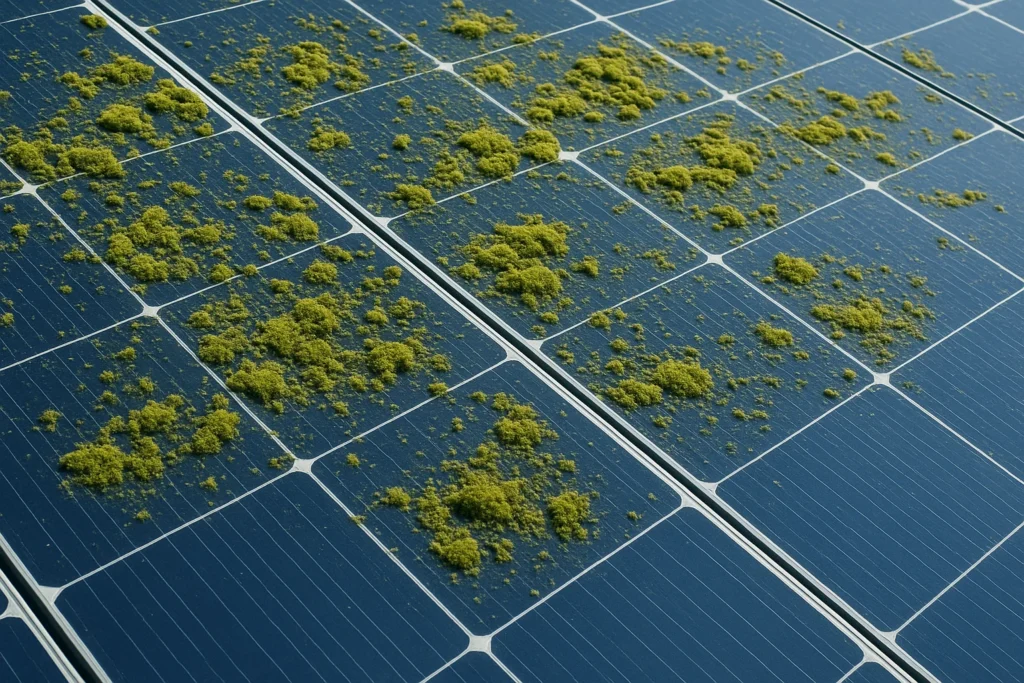 Lichen solar panels